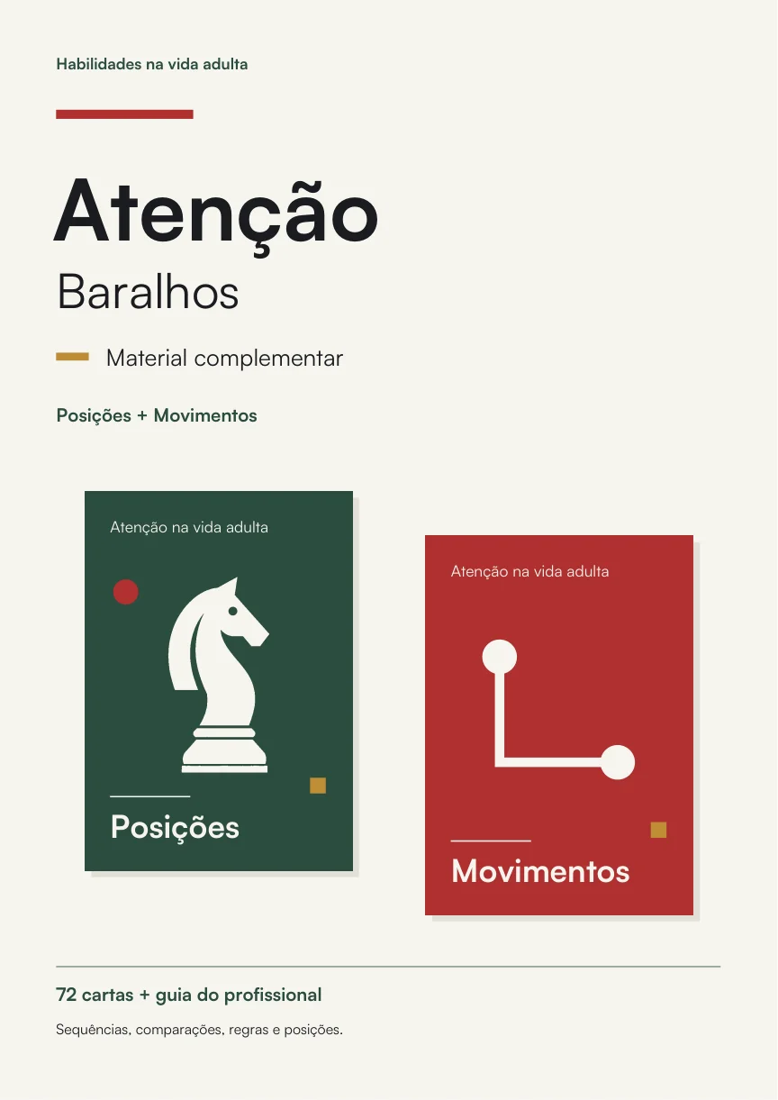 Capa dos baralhos Posições e Movimentos: 72 cartas e guia do profissional
